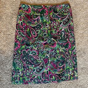 Green and Pink Talbots Skirt
